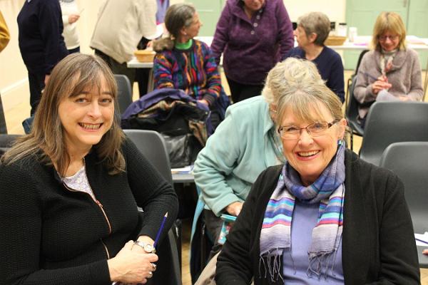 2a Priscilla, one of our newest  members with Julie, one   of long-standing members and archivist.jpg